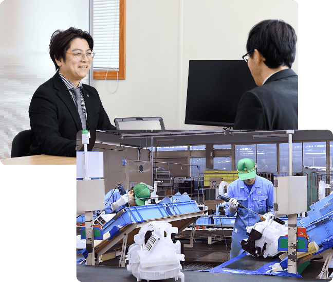 製造・保管・輸送の一本化フロー